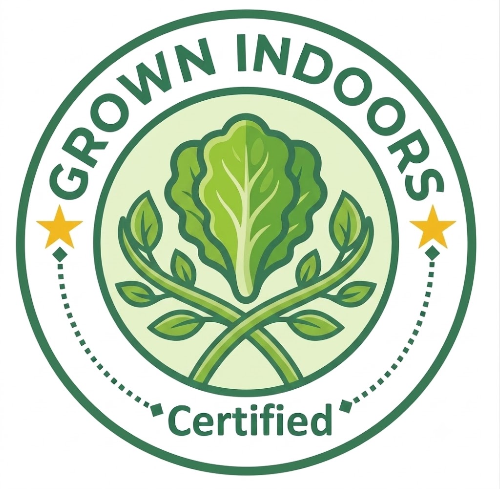 Grown Indoors — safety certified by GreenBridge.org